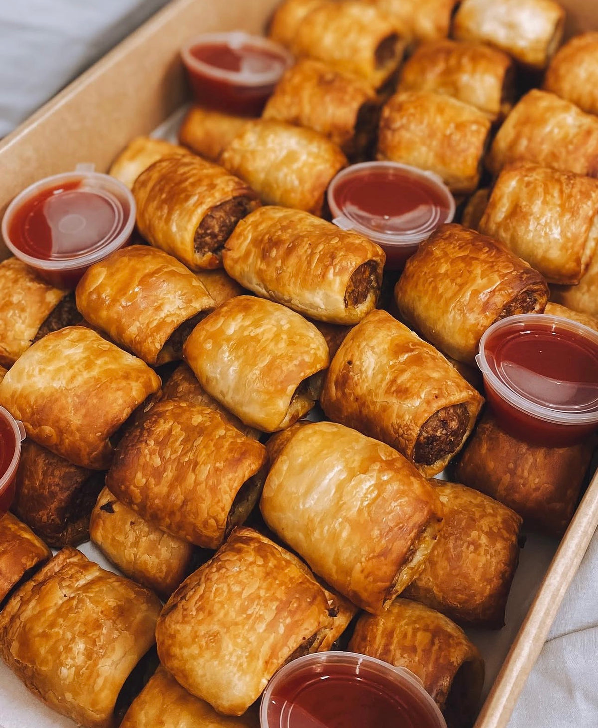 12 Premium Homemade Beef Sausage Rolls
